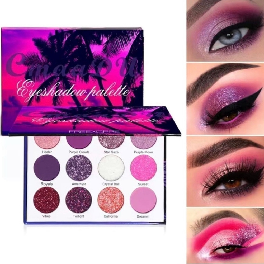 Eyeshadow Palette 12 glitter shades New and sealed